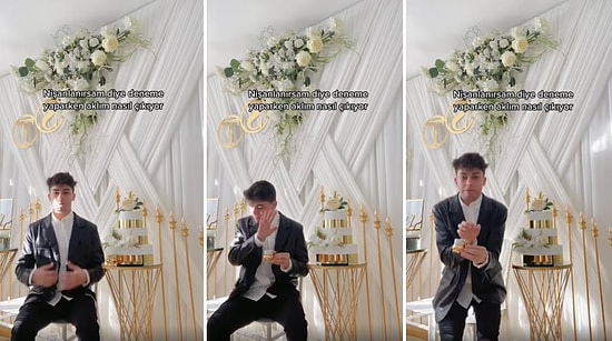 Evde Kurulan Nişan Ortamında Deneme Yapan Gencin Kahve Bardağını Çarpınca Aklı Gittiği Anlar