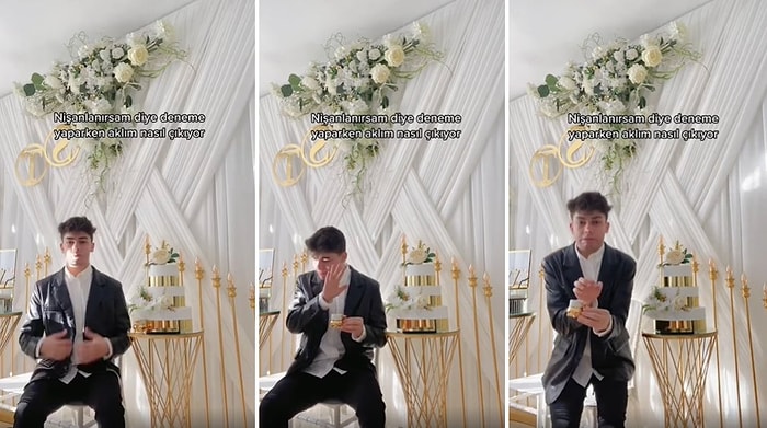 Evde Kurulan Nişan Ortamında Deneme Yapan Gencin Kahve Bardağını Çarpınca Aklı Gittiği Anlar