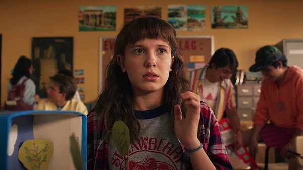 Stranger Things'in dördüncü sezonundan paylaşılan fragmanda Millie, önceki sezonlara göre değişimiyle hepimizi şaşırttı!