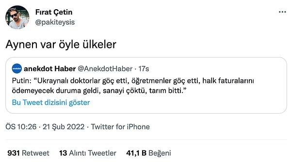 10. Çok yazık o ülkelere...