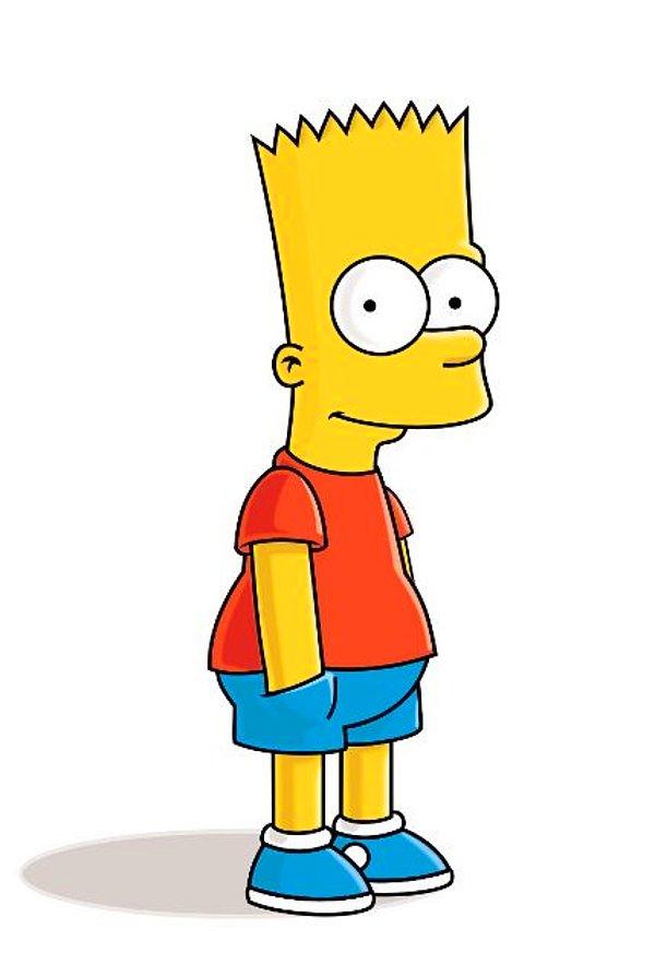 4. Simpsonların en başa belası Bart Simpson'a bir bakalım: