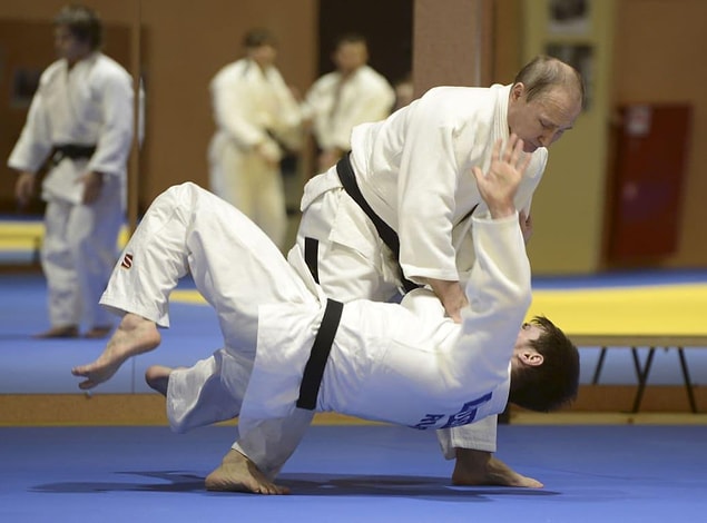 17. Bu kez de siyah kemerli judocu olarak Rus judo takımı ile antrenmandayken görmüştük onu.