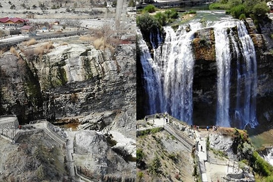 Duvarlarda Çatlaklar Oluşmuştu: Tortum Şelalesi'ni Kurutan Şirkete Soruşturma Açıldı