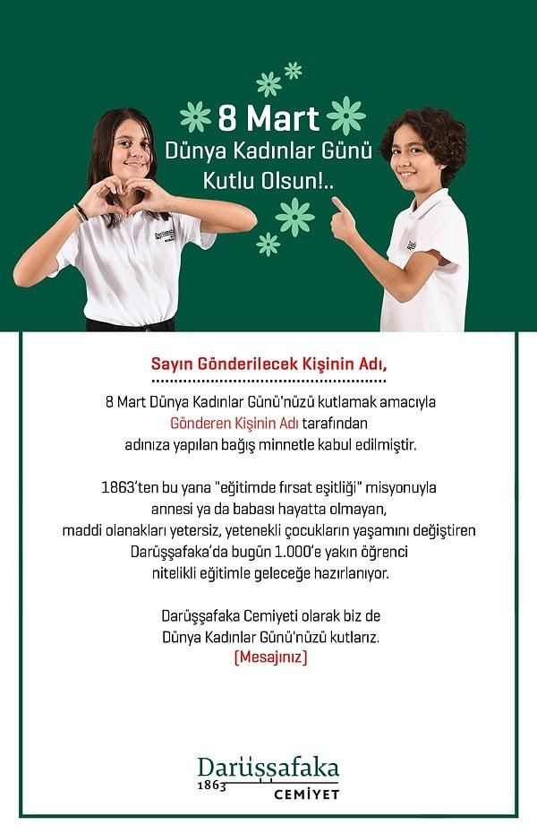Türkiye’nin eğitim alanındaki ilk ve en köklü eğitim kuruluşu olan Darüşşafaka Cemiyeti, desteklerle 1000’e yakın öğrenciyi nitelikli eğitimle geleceğe hazırlıyor.