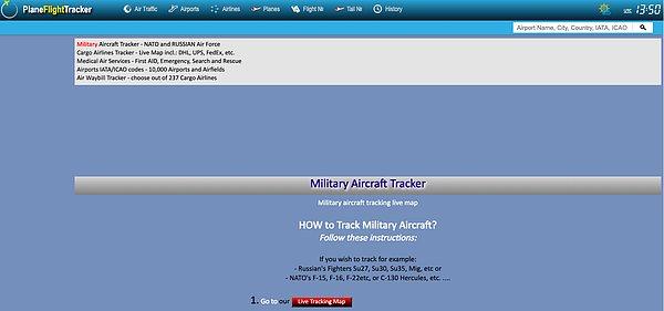 7. Plane Flight Tracker: Askeri uçakların rotalarını konu edinen iddiaları araştırmak için kullanılabilecek bir araç.