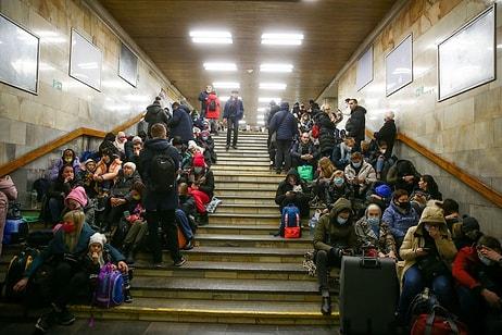 Ukrayna'daki Metro İstasyonları Birer Sığınağa Dönüştü
