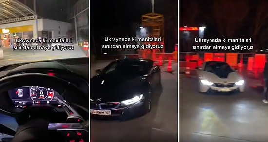 Lüks Araçlarıyla 'Ukrayna'daki Manitaları Sınırdan Almaya Gidiyoruz' Diyen Adamların Tepki Çeken Görüntüleri