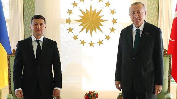 16:15 Erdoğan, Zelenski ile görüştü
