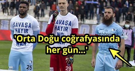 Erzurumspor Kaptanı Aykut Demir'in 'Savaşa Hayır' Tişörtünü Neden Giymediği Ortaya Çıktı