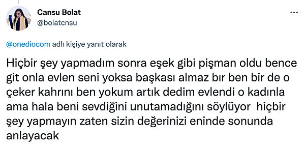 7. Böööyle pişman olurlar işte.