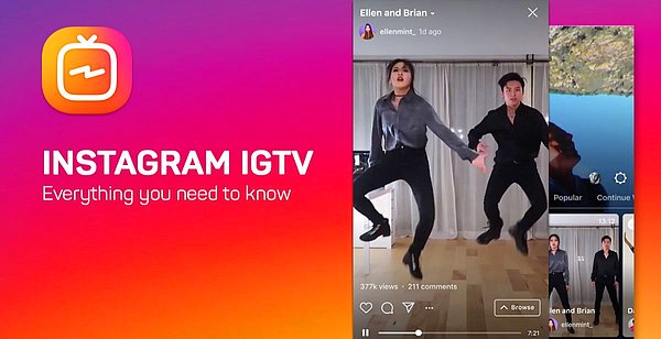 Instagram’ın bağımsız bir IGTV uygulaması var.