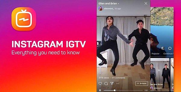 Instagram’ın bağımsız bir IGTV uygulaması var.