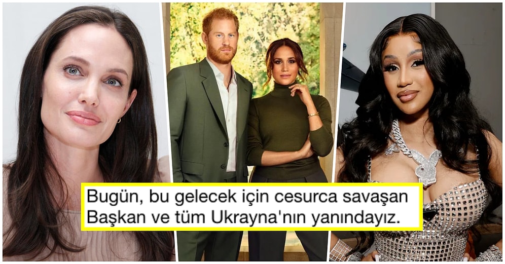 Rusya'nın Ukrayna'ya Karşı Açtığı Savaş Karşısında Sessiz Kalamayıp Düşüncelerini Dile Getiren Ünlü İsimler