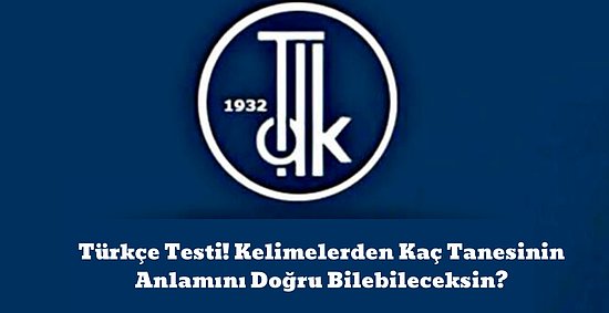 Türkçe Testi! Kelimelerden Kaç Tanesinin Anlamını Doğru Bilebileceksin?