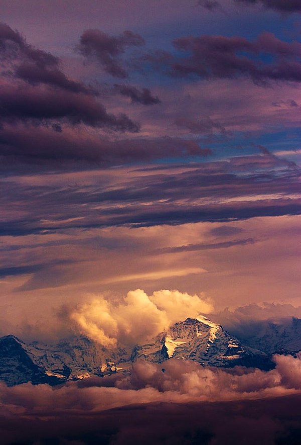 7. Alpler'de gün batımı: