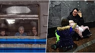 Umudun ve Hüznün Simgesi: Ukraynalı Sivillerin Kaçış Noktası Lviv Tren İstasyonundan Kareler