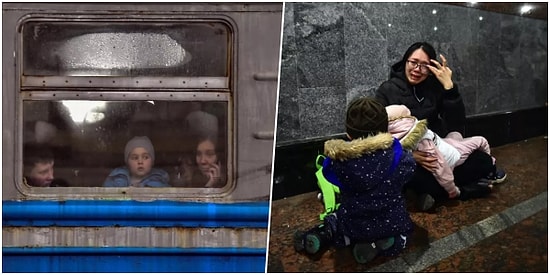 Umudun ve Hüznün Simgesi: Ukraynalı Sivillerin Kaçış Noktası Lviv Tren İstasyonundan Kareler