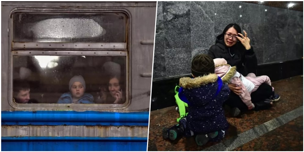 Umudun ve Hüznün Simgesi: Ukraynalı Sivillerin Kaçış Noktası Lviv Tren İstasyonundan Kareler
