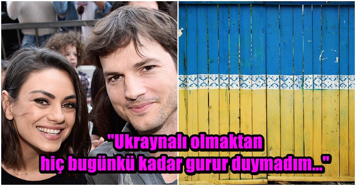 Ukraynalı Aktris Mila Kunis ve Eşi Ashton Kutcher Ukraynalı Mültecilere 3 Milyon Dolar Bağış Yaptı