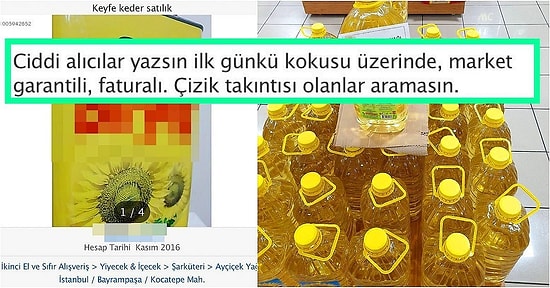 Bir Gecede Resmen Lüks Olan Ayçiçek Yağını 2. El Sitesinde İlana Koyup Krizi Fırsata Çeviren Vatandaş
