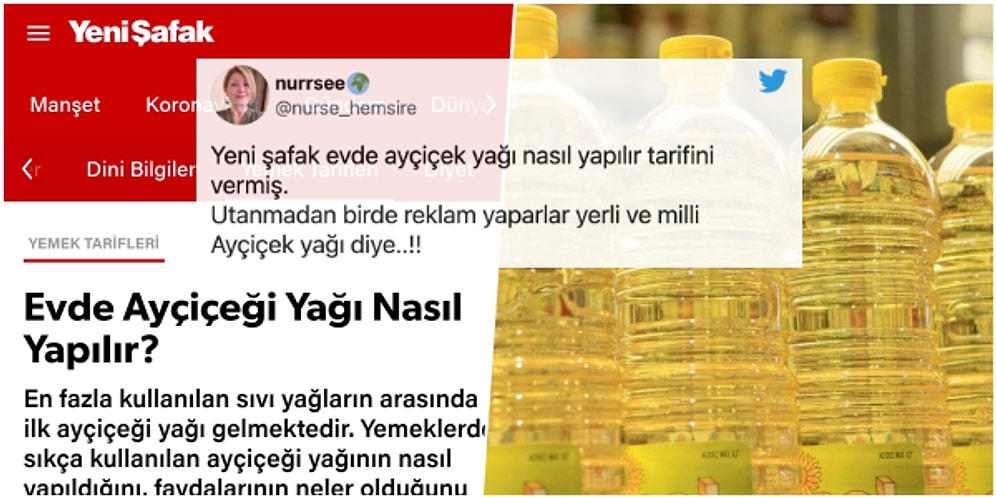 Sırada Ne Var? Yeni Şafak'tan 'Evde Ayçiçek Yağı Yapma' Tarifi