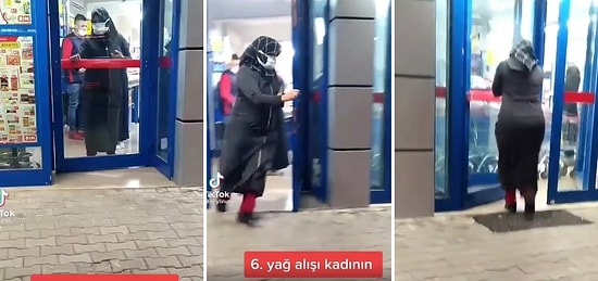 Ucuza Daha Çok Yağ Almak İsteyen Kadının Marketin Bir Kapısından Çıkıp Diğer Kapısından Koşarak Girdiği Anlar