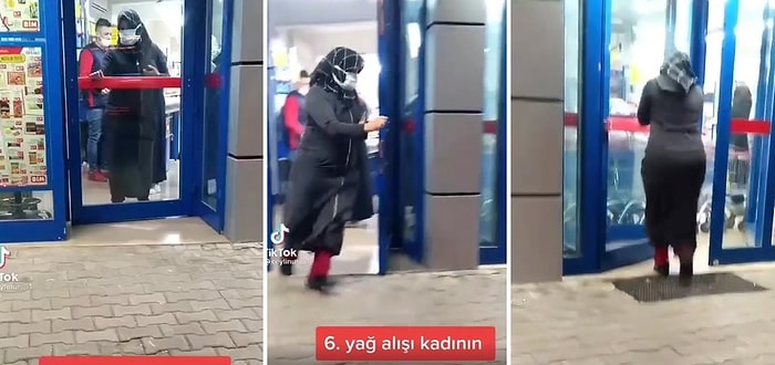 Ucuza Daha Çok Yağ Almak İsteyen Kadının Marketin Bir Kapısından Çıkıp Diğer Kapısından Koşarak Girdiği Anlar