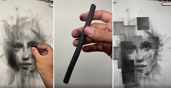 Yanmış Odun Parçası ile Muhteşem Bir Portre Çizen Yetenekli Adamın Çalışmasına Hayran Kalacaksınız!