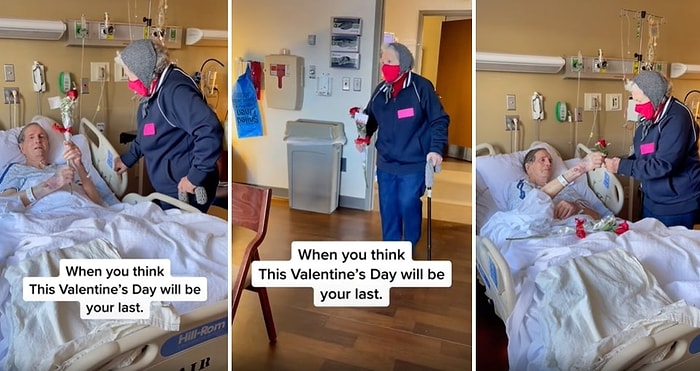 Muhtemelen Son Sevgililer Gününü Geçireceğini Düşünen Hasta Adamın Eşi ile Duygusal Kavuşma Anları