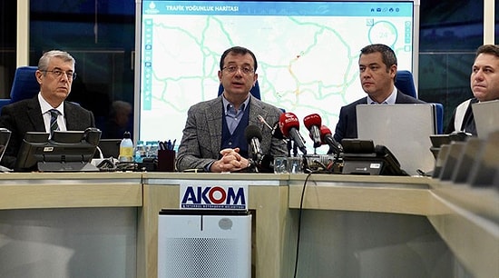 Ekrem İmamoğlu Uyardı: 'Çok Zaruri Olmadıkça Trafiğe Çıkmayın'