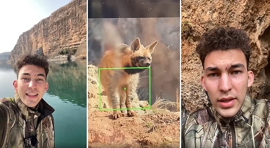 Fırat Nehri'nin Kenarında Çizgili Sırtlan Görüntüleyen Yaban Hayatı Gözlemleyicisinin Heyecanlı Anları