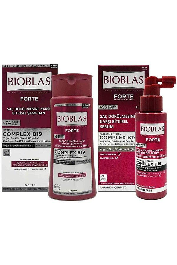 7. Bioblas Forte saç dökülmesi karşıtı bakım seti.