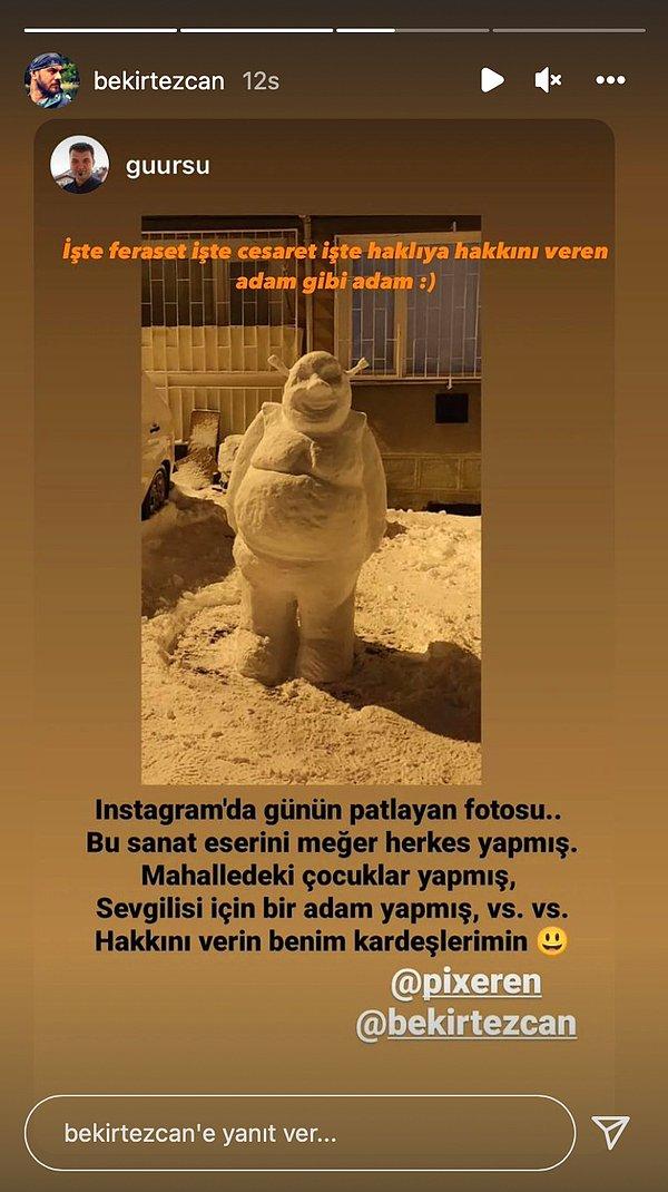 Tezcan, aynı zamanda Instagram hesabından da paylaşımlar yaptı.