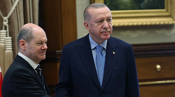 Erdoğan, Türkiye'ye İlk Ziyaretini Gerçekleştiren Scholz'dan İlahiyat Fakültesi İstedi