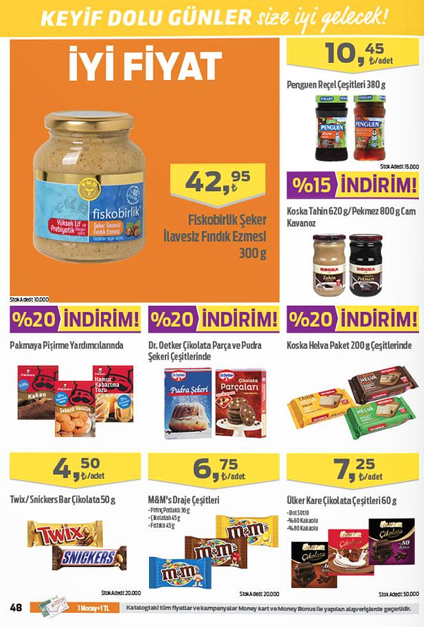 Fiskobirlik Şeker İlavesiz Fındık Ezmesi 300 g 42,95 TL.