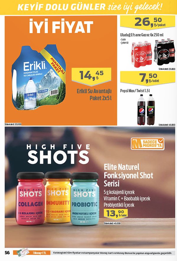 Elite Naturel Fonksiyonel Shot Serisi 13,90 TL.