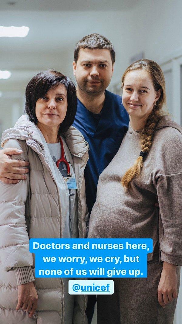 Harkov'daki çalışma şartlarını gösteren doktor Irına Kondratova, yayınladığı videolarla insanları UNICEF'e bağış yapmaya yönlendirdi.