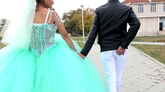 Nişan İçin Gerçekleştirilen Video Çekiminde Damadın Poposunu Kaşıdığı Anların Yer Alması Gündem Oldu