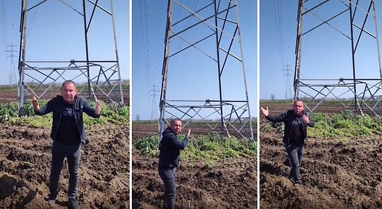 Adana'da Yüksek Gerilim Taşıyıcı Hattının Demirlerinin Çalınmasına İsyan Eden Mahalle Muhtarı