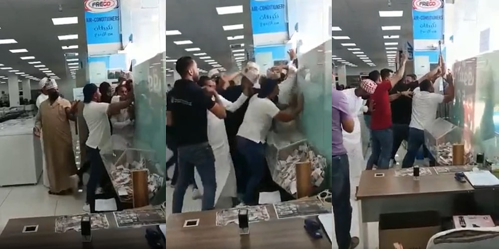 Kapıyı Niye Kırdınız? İndirimli Elektronik Eşya Almak İçin Mağaza Kapısını Deviren Vatandaşların İzdiham Anı