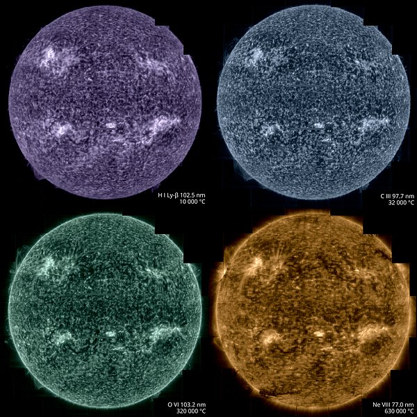 Uyduda bulunan SPICE isimli bir ekipman ile Güneş'te bulunan farklı atomlar tarafından yayılan mor ötesi ışınlar da görüntülendi.