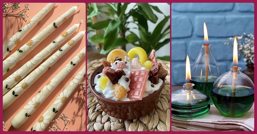 Kokusuyla Ayrı Tasarımıyla Ayrı Gönlünüzü Çalacak Mum Çeşitleri