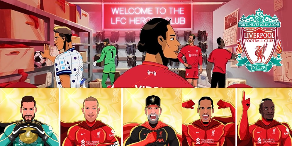 Dünya Devi Liverpool İlk NFT Koleksiyonları Olan LFC Heroes Club'ı Duyurdu: Efsane İsimler Süper Kahraman Oldu