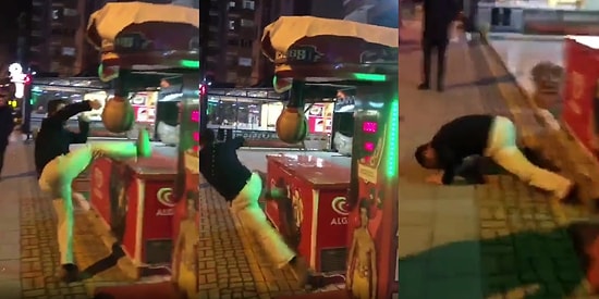 Boks Makinesine Tekme Atmaya Çalışırken Allah'ına Kavuşan Adam ve Hunharca Gülen Arkadaşları