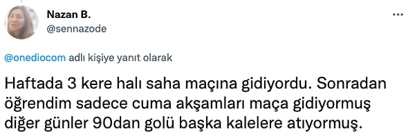 6. Benzetme enteresan olmuş ama...