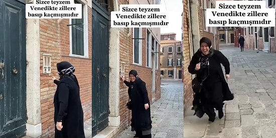 Türk Her Yerde Türk: İçindeki Çocuğu Kaybetmeyen Teyzenin, Venedik'te Evlerin Zillerine Basıp Kaçtığı Anlar