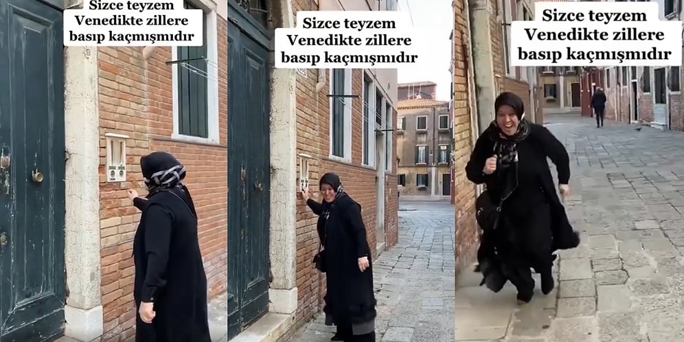 Türk Her Yerde Türk: İçindeki Çocuğu Kaybetmeyen Teyzenin, Venedik'te Evlerin Zillerine Basıp Kaçtığı Anlar