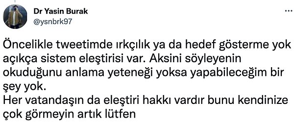 Ardından da paylaşımı yapan Twitter kullanıcısı açıklamada bulundu.