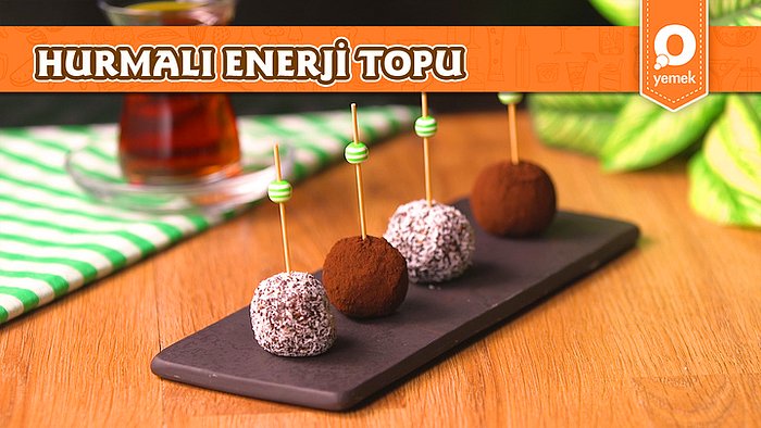 Rafine Şekersiz Sağlıklı Atıştırmalık Tarif Arayanlar Buraya! Hurmalı Enerji Topu Nasıl Yapılır?