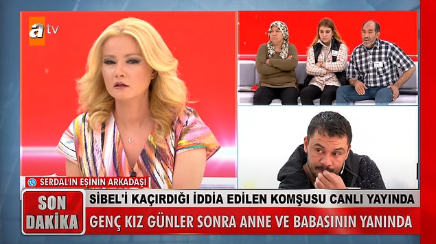 Ailesinin feryatlarından sonra Sibel ve Serdal, bugün yayına katıldı. Ailenin gözyaşlarına hakim olamadıkları mutluluk dolu anlar ise uzun sürmedi...